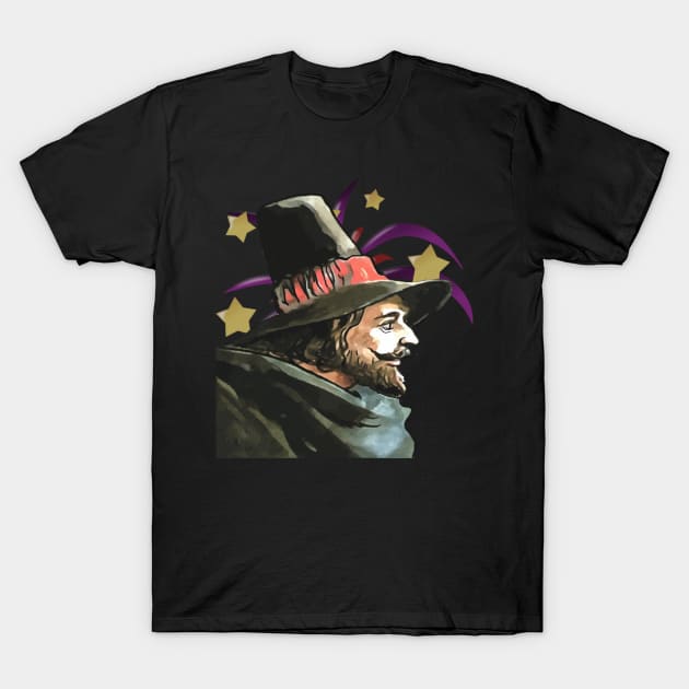 Guy Fawkes And Fireworks Fifth Of November T-Shirt by taiche